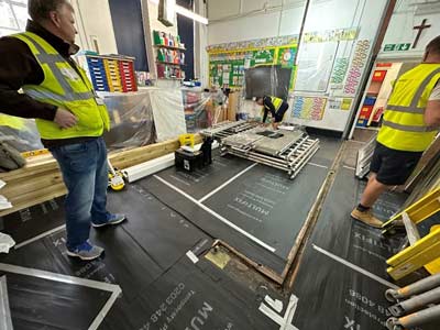 Aspect Construction team on a school project